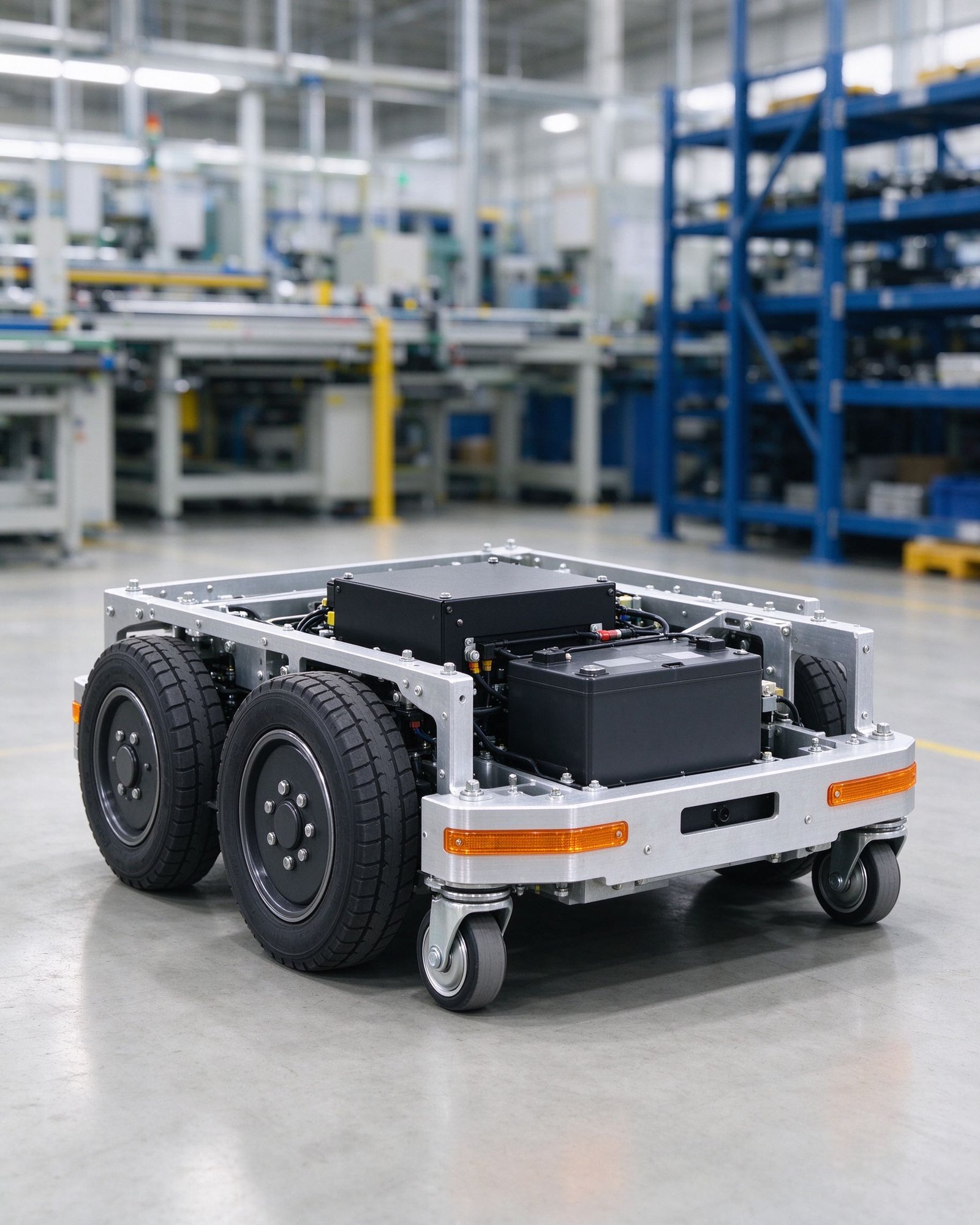 Differential drive AGV chassis base
